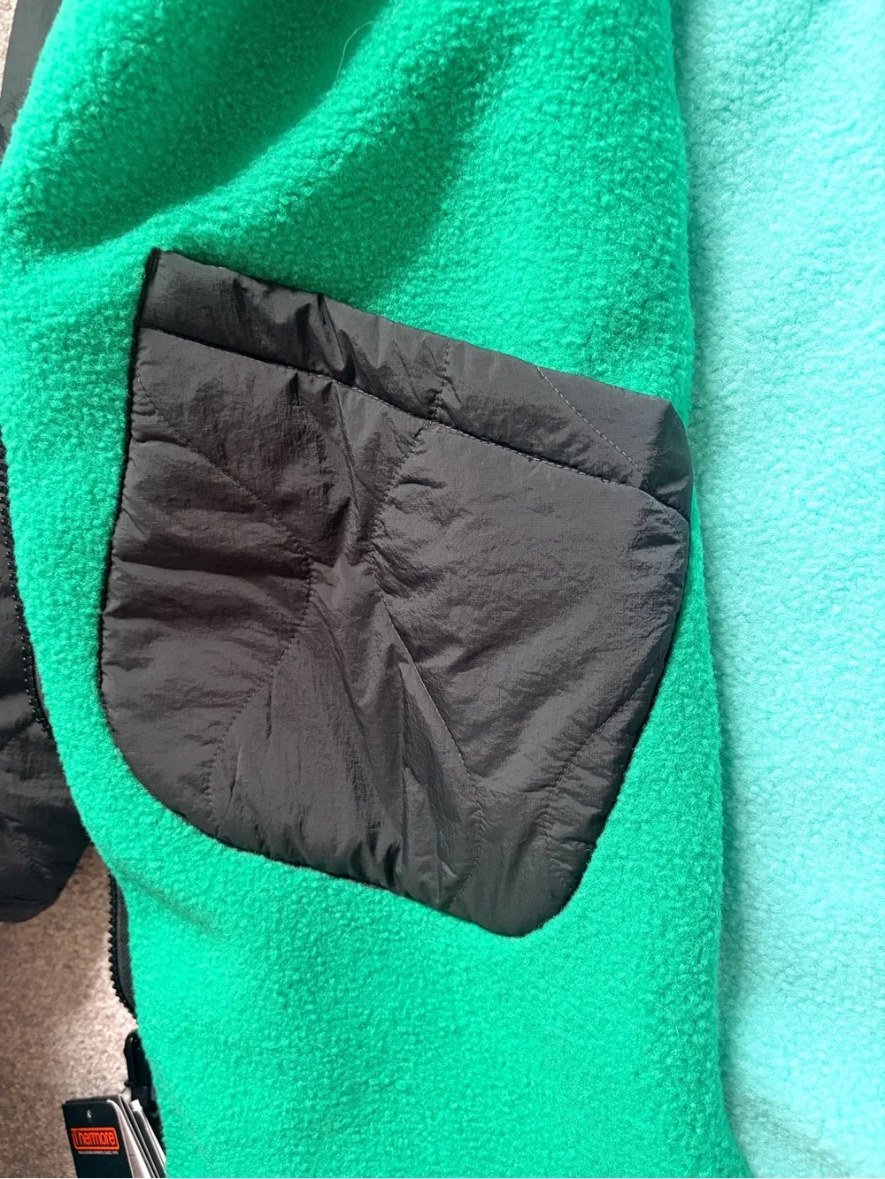 Jordan Kids Black Quilted Puffer Jacket with Red Jumpman